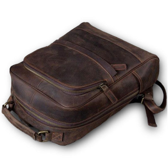 sac à dos cuir moto