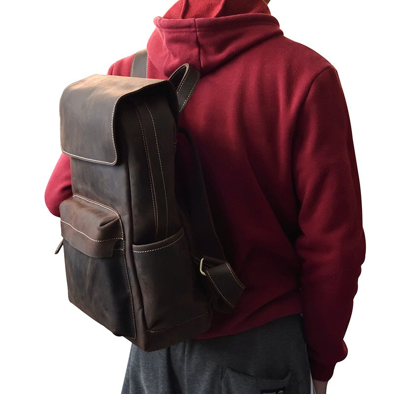 sac à dos baroudeur cuir