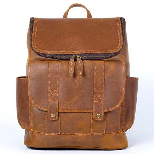 sac à dos cuir marron homme