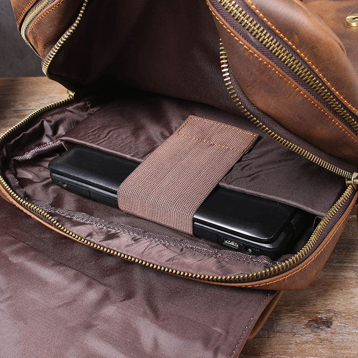 sac à dos en cuir ordinateur