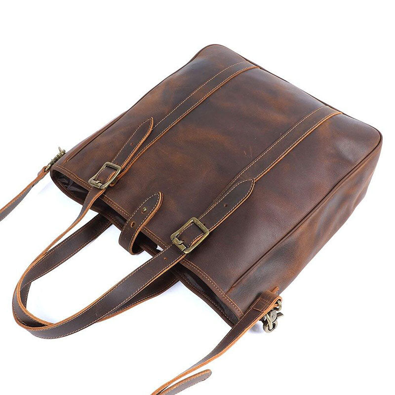 sac a main cuir marron