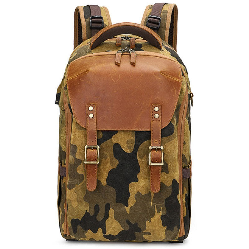 sac appareil photo cuir vintage