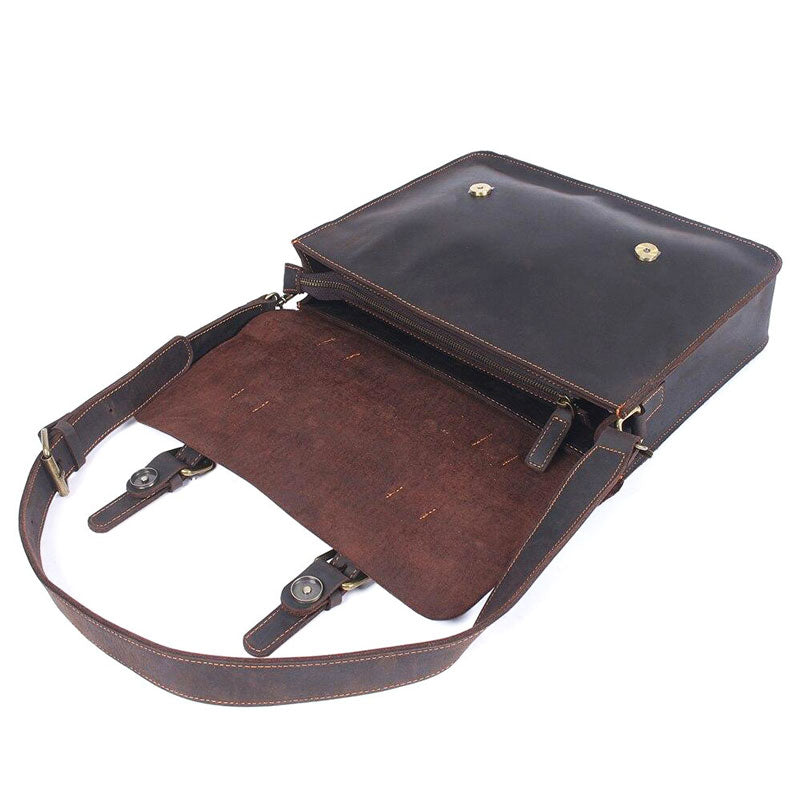sacoche cuir noir homme