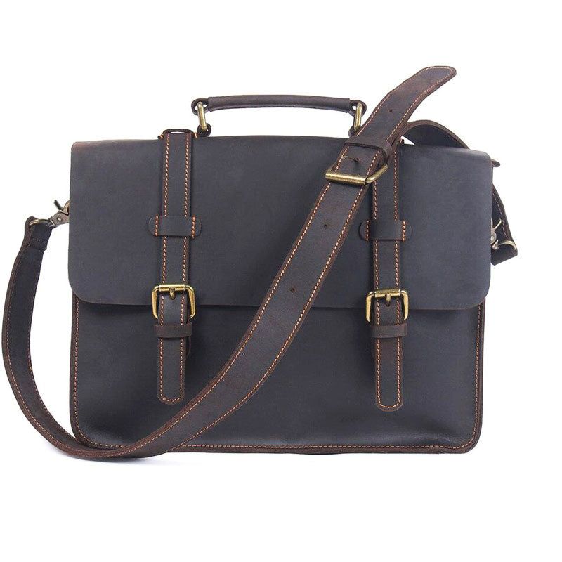 sac bandoulière cuir marron