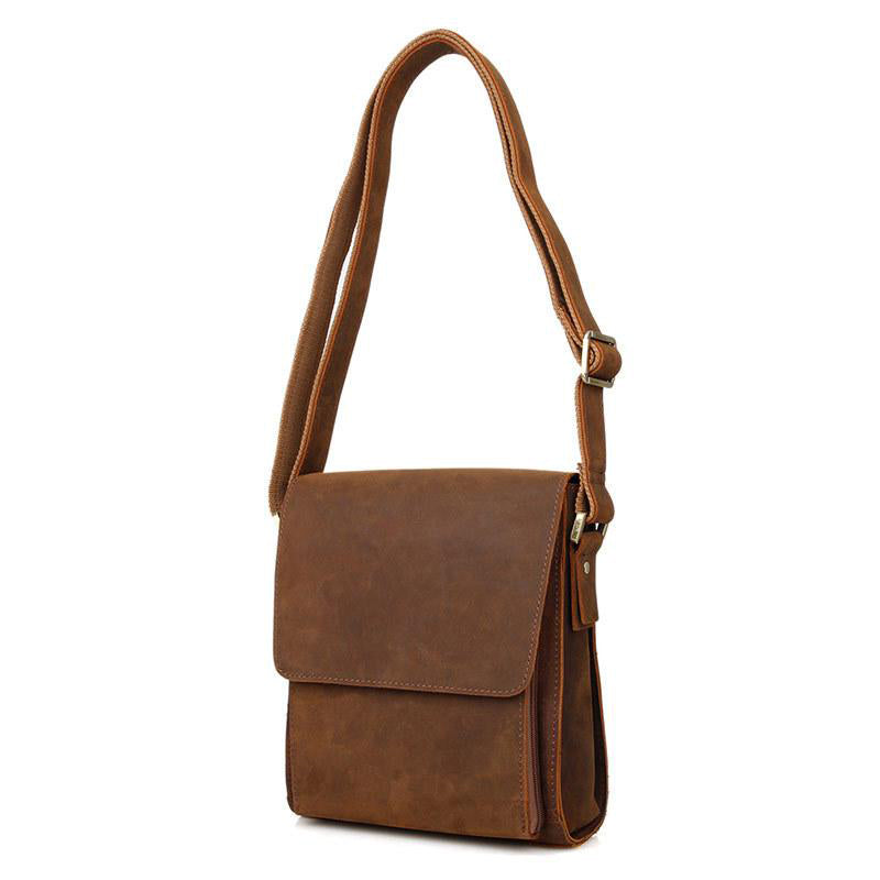 sac bandoulière cuir marron