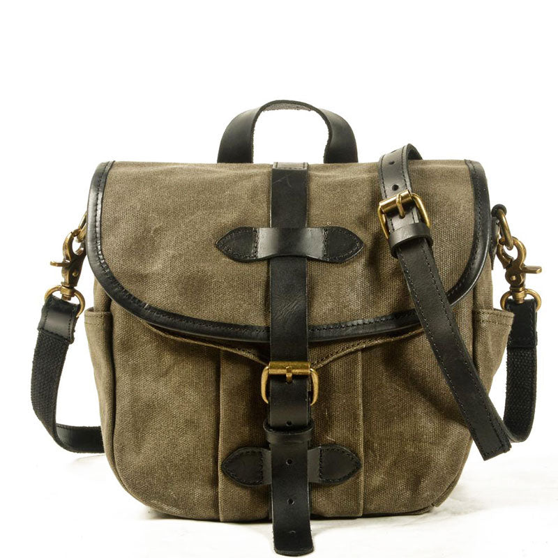 besace homme toile vintage