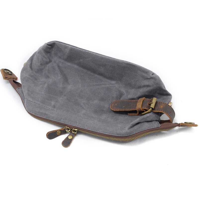trousse de toilette toile enduite