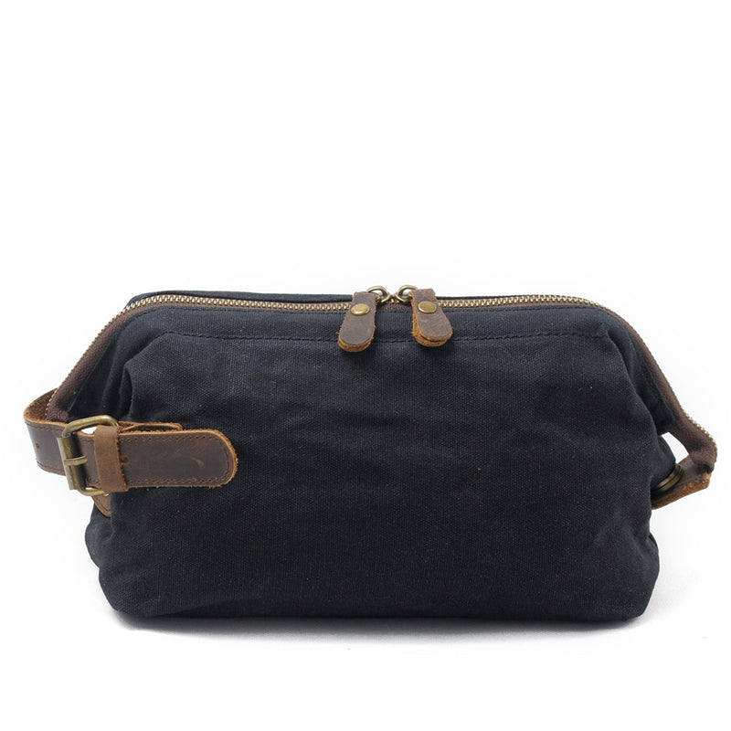 trousse de toilette homme cuir vintage