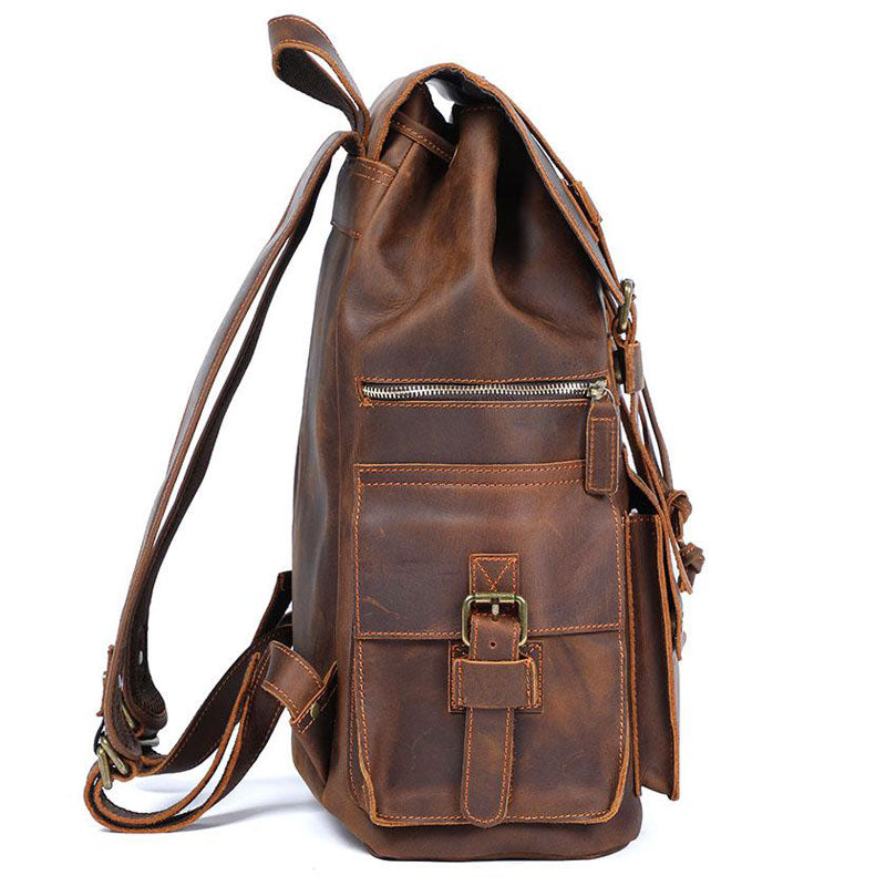 sac à dos voyage cuir