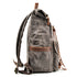 sac à dos toile et cuir vintage