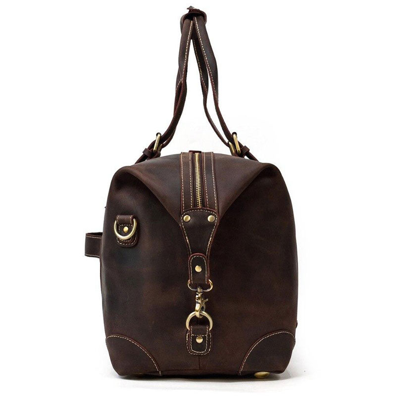 sac de voyage en cuir vintage femme